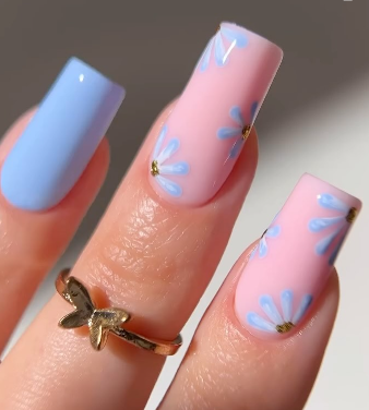 French manicure with a twist